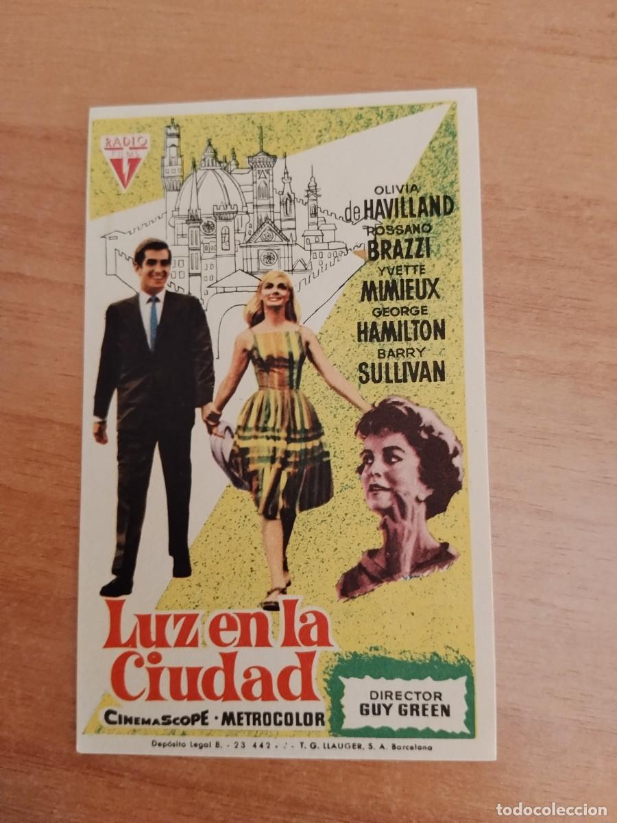 Cine: ROSA-PROGRAMA DE LA PELICULA---LUZ EN LA CIUDAD