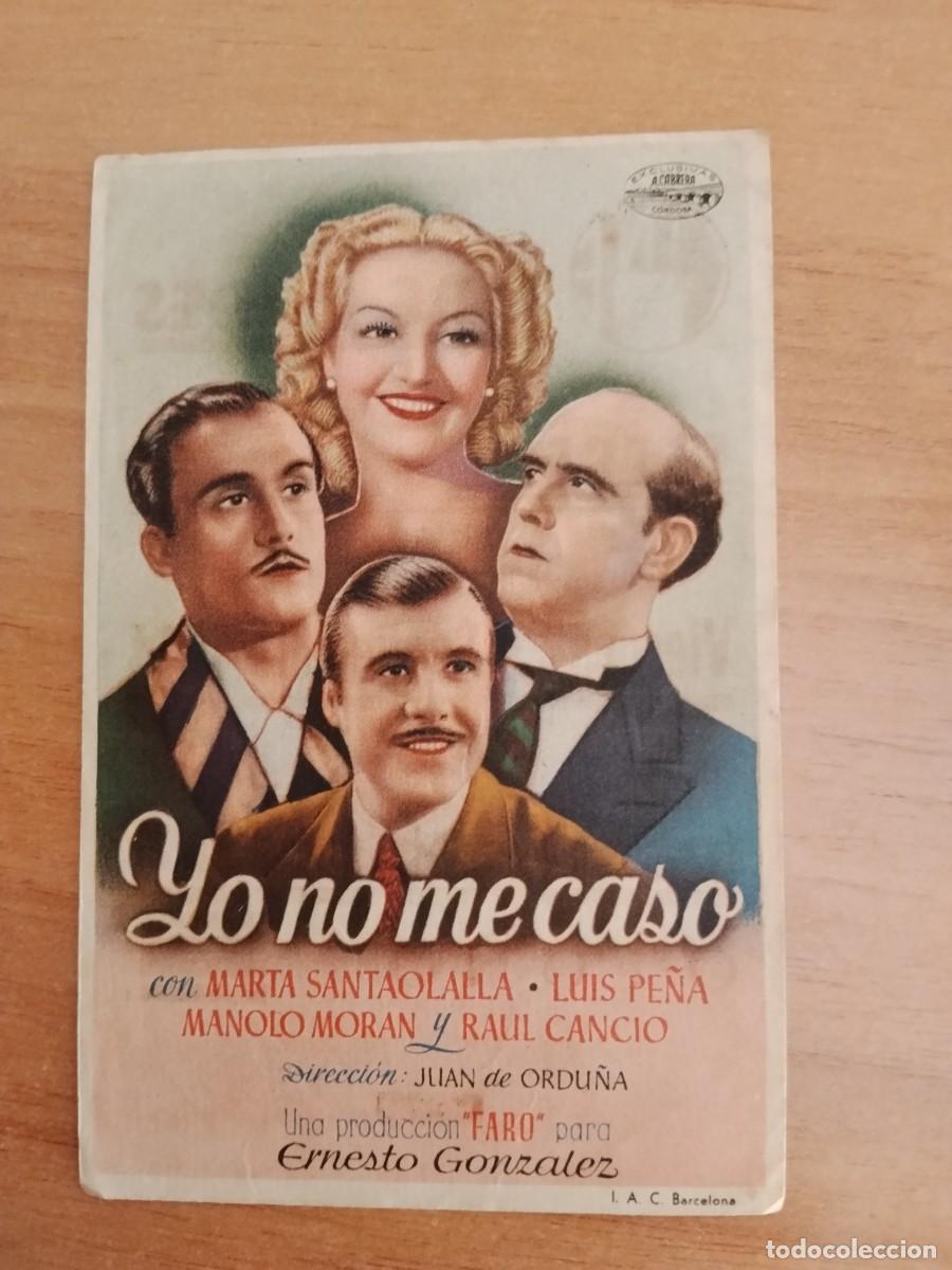 Cine: ROSA-PROGRAMA DE LA PELICULA---YO NO ME CASO ct - Foto 1