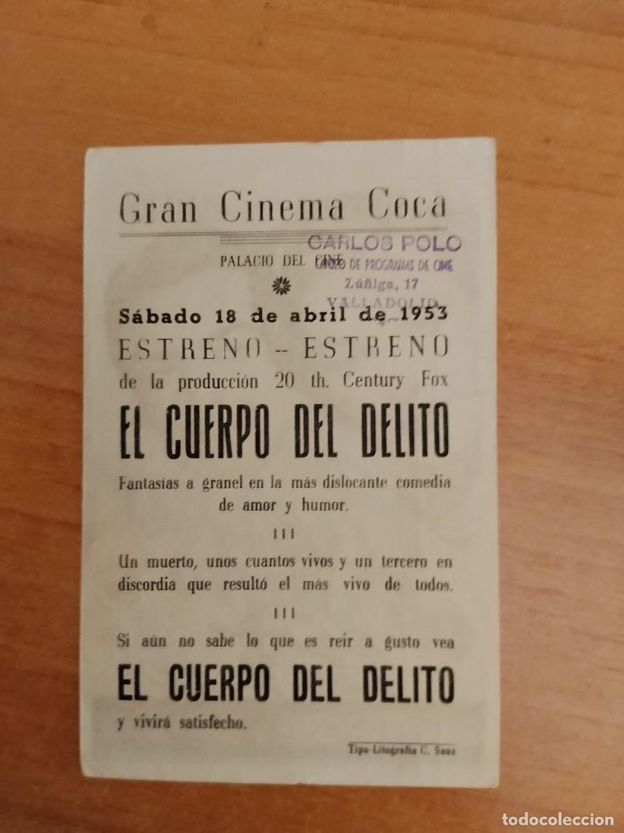 Cine: ROSA-PROGRAMA DE LA PELICULA---CUERPO DEL DELITO ct - Foto 2