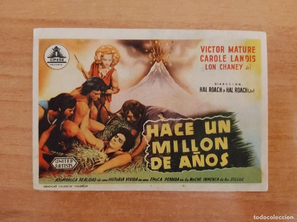 Cine: ROSA-PROGRAMA DE LA PELICULA---HACE UN MILLON DE A&Ntilde;OS