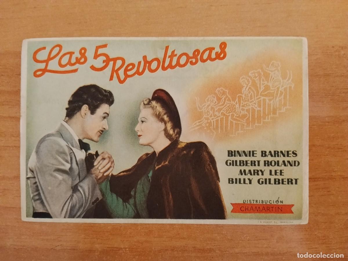 Cine: ROSA-PROGRAMA DE LA PELICULA---LAS 5 REVOLTOSAS ct
