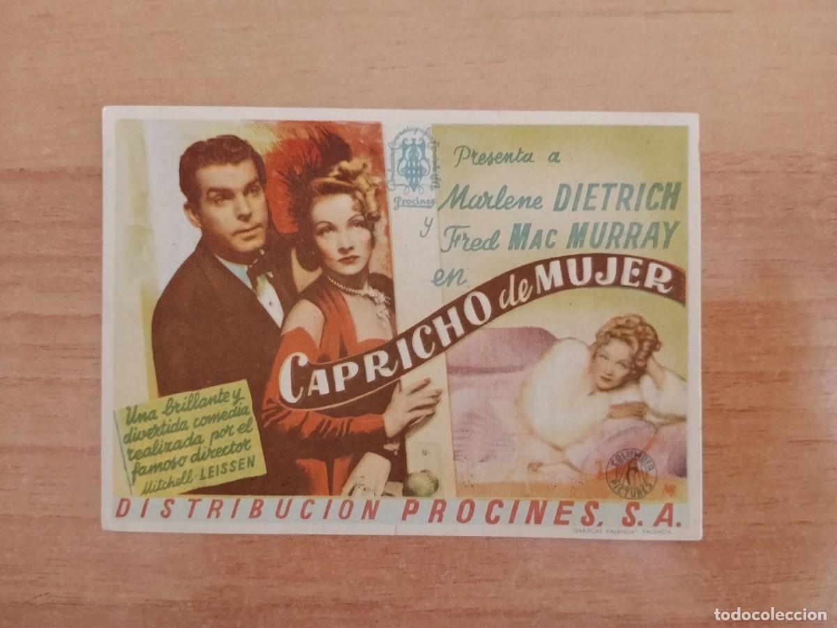 Cine: ROSA-PROGRAMA DE LA PELICULA---CAPRICHO DE MUJER CT