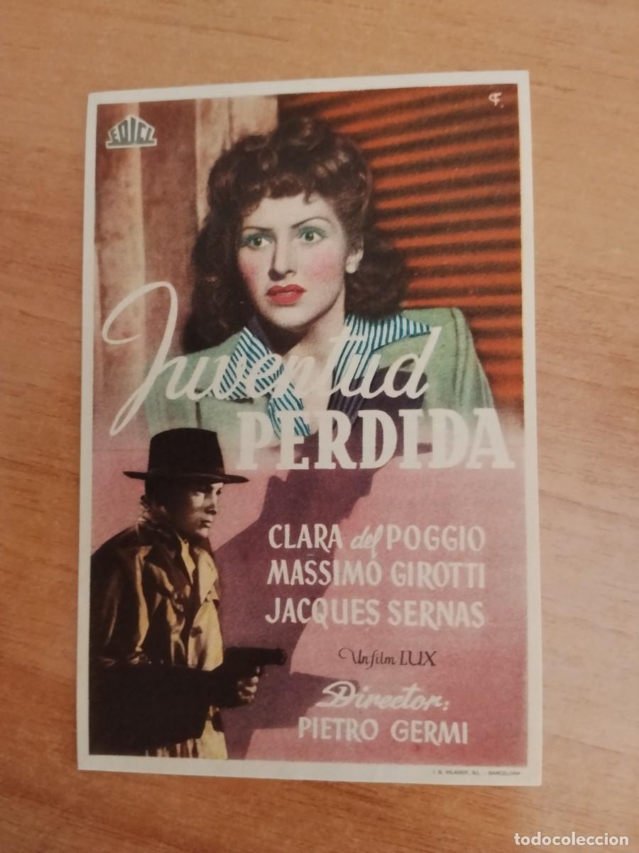 Cine: ROSA-PROGRAMA DE LA PELICULA---JUVENTUD PERDIDA ct