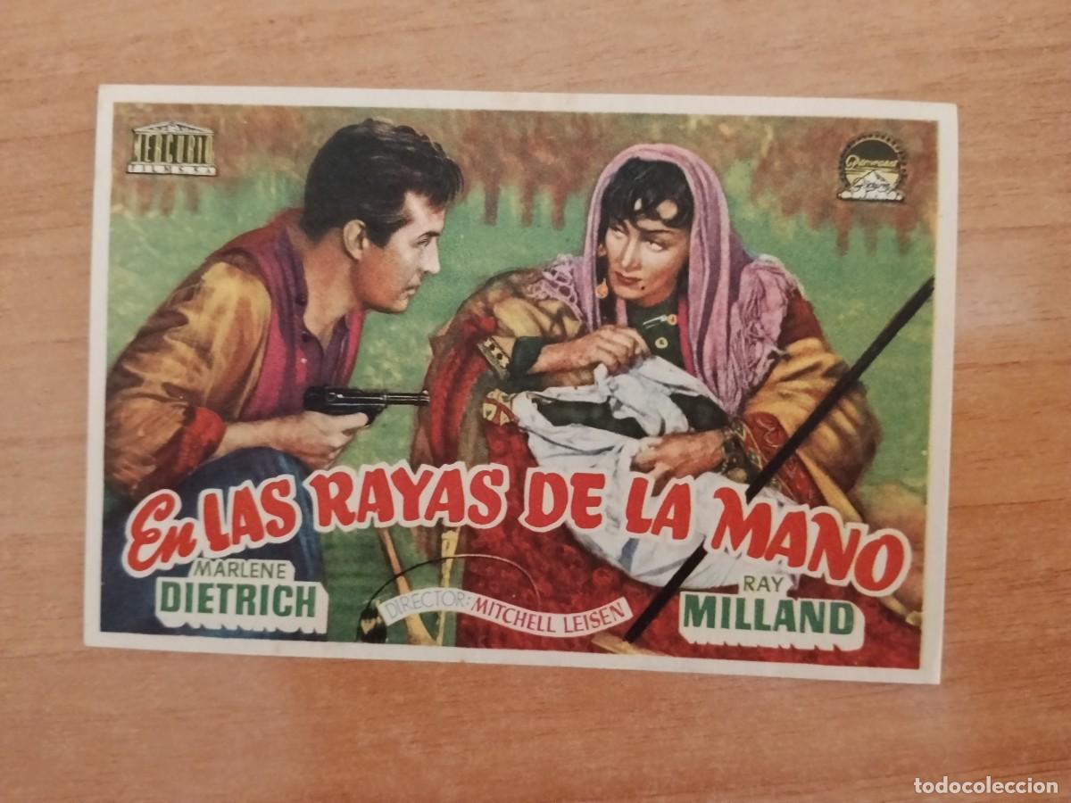 Cine: ROSA-PROGRAMA DE LA PELICULA---EN LAS RAYAS DE LA MANO ct