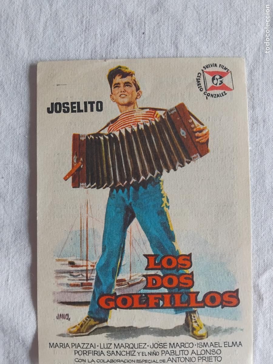 Cine: PROGRAMA DE CINE LOS DOS GOLFILLOS. JOSELITO. CINE NUEVO.