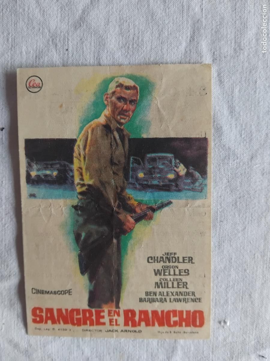 Cine: PROGRAMA DE CINE SANGRE EN EL 1963.. SALON CINE IDEAL AMER.