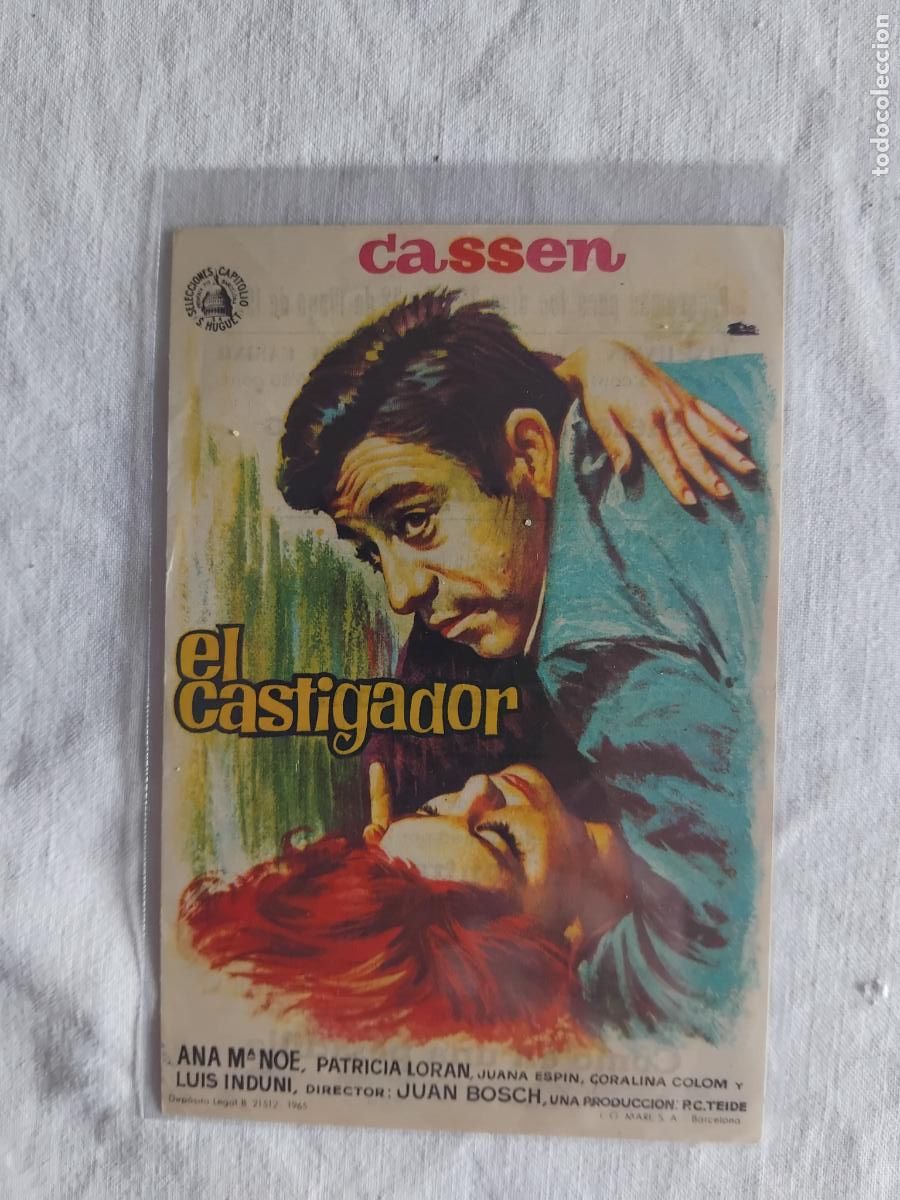 Cine: PROGRAMA DE CINE EL CASTIGADOR. CASSEN. CINES UNION, CASINO Y ESPA&Ntilde;A. 1967.