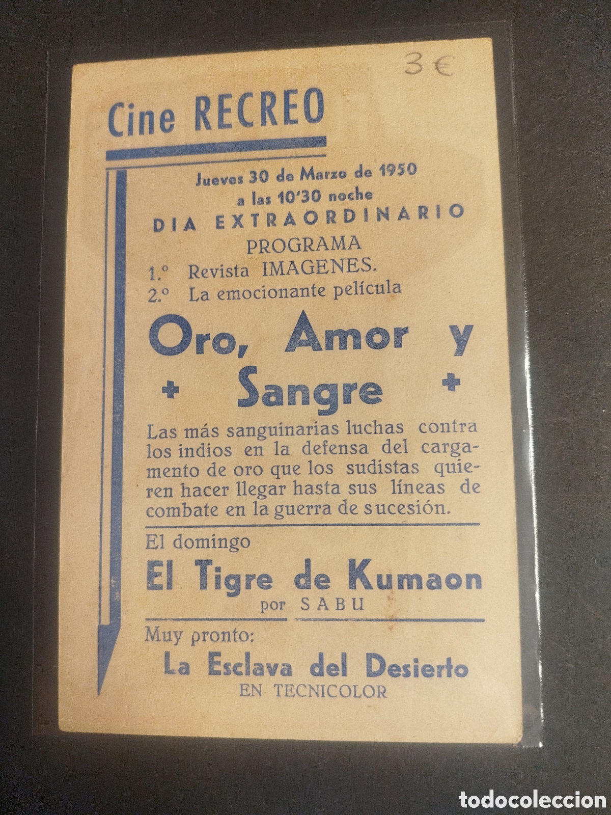 Cine: ORO, AMOR Y SANGRE C/PUBLICIDAD - Foto 2