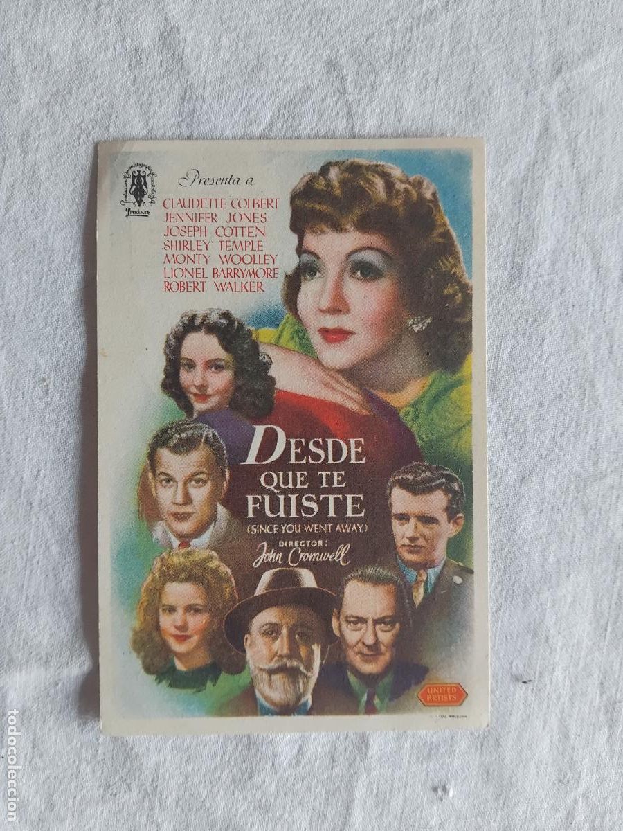 Cine: PROGRAMA DE CINE DESDE QUE TE FUISTE. CINE CORDON. - Foto 1