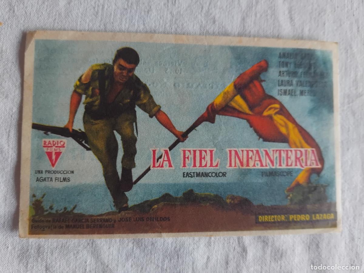 Cine: PROGRAMA DE CINE LA FIEL INFANTERIA. CINE RIALTO 1960.