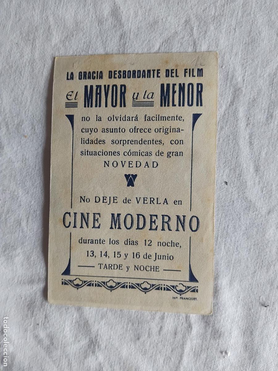 Cine: PROGRAMA DE CINE EL MAYOR Y LA MENOR. CINE MODERNO. - Foto 2