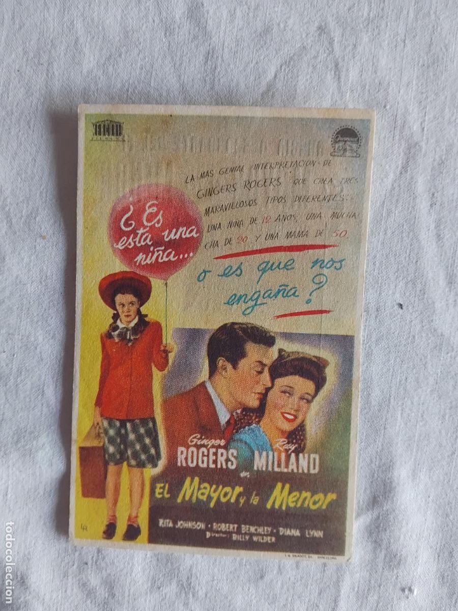 Cine: PROGRAMA DE CINE EL MAYOR Y LA MENOR. CINE MODERNO. - Foto 1