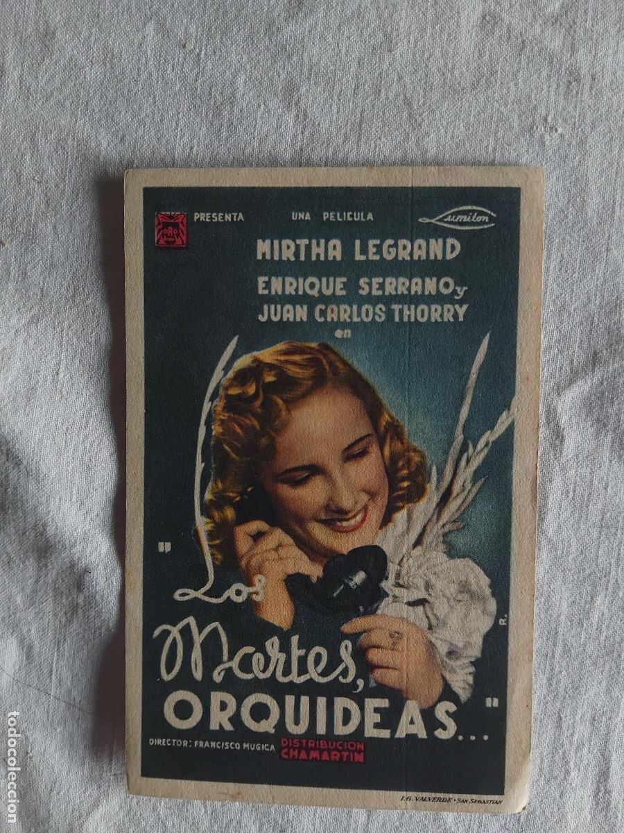 Cine: PROGRAMA DE CINE LOS MARTES ORQUIDEAS. MIRTHA LEGRAND. - Foto 1