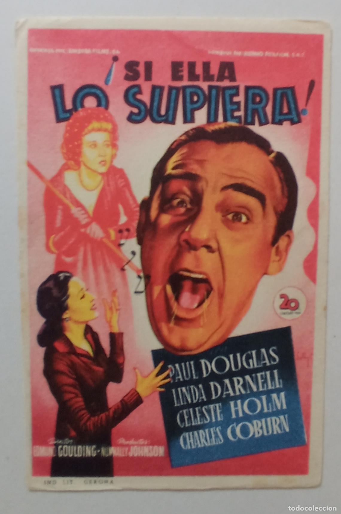 Cine: PROGRAMA DE CINE. PAUL DOUGLAS. &iexcl;SI ELLA LO SUPIERA! SOLIG&Oacute;. - Foto 1