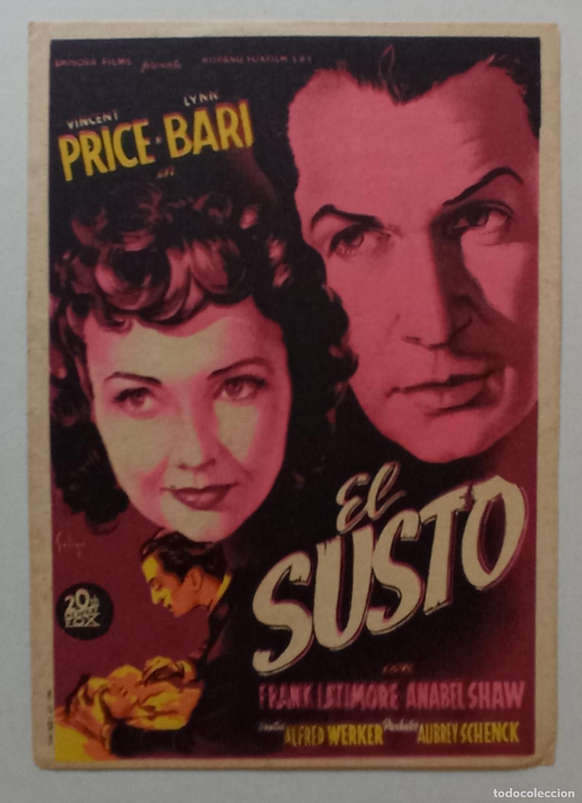 Cine: PROGRAMA DE CINE. VICENT PRICE. EL SUSTO. SOLIG&Oacute;. CINE AVELLANEDA. LAS PALMAS - Foto 1