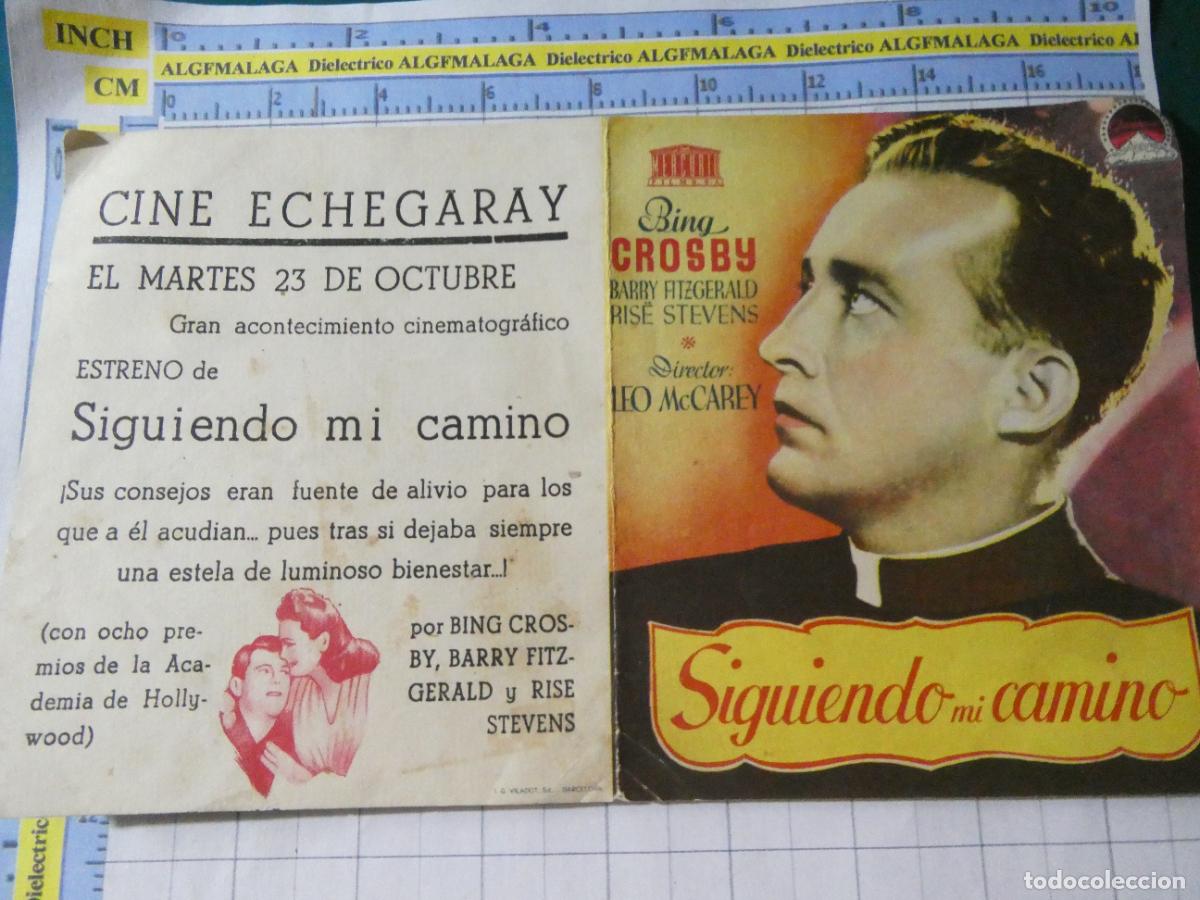 Cine: PROGRAMA MANO CINE PEL&Iacute;CULA SIGUIENDO MI CAMINO. PUBLICIDAD CINE ECHEGARAY M&Aacute;LAGA. 321