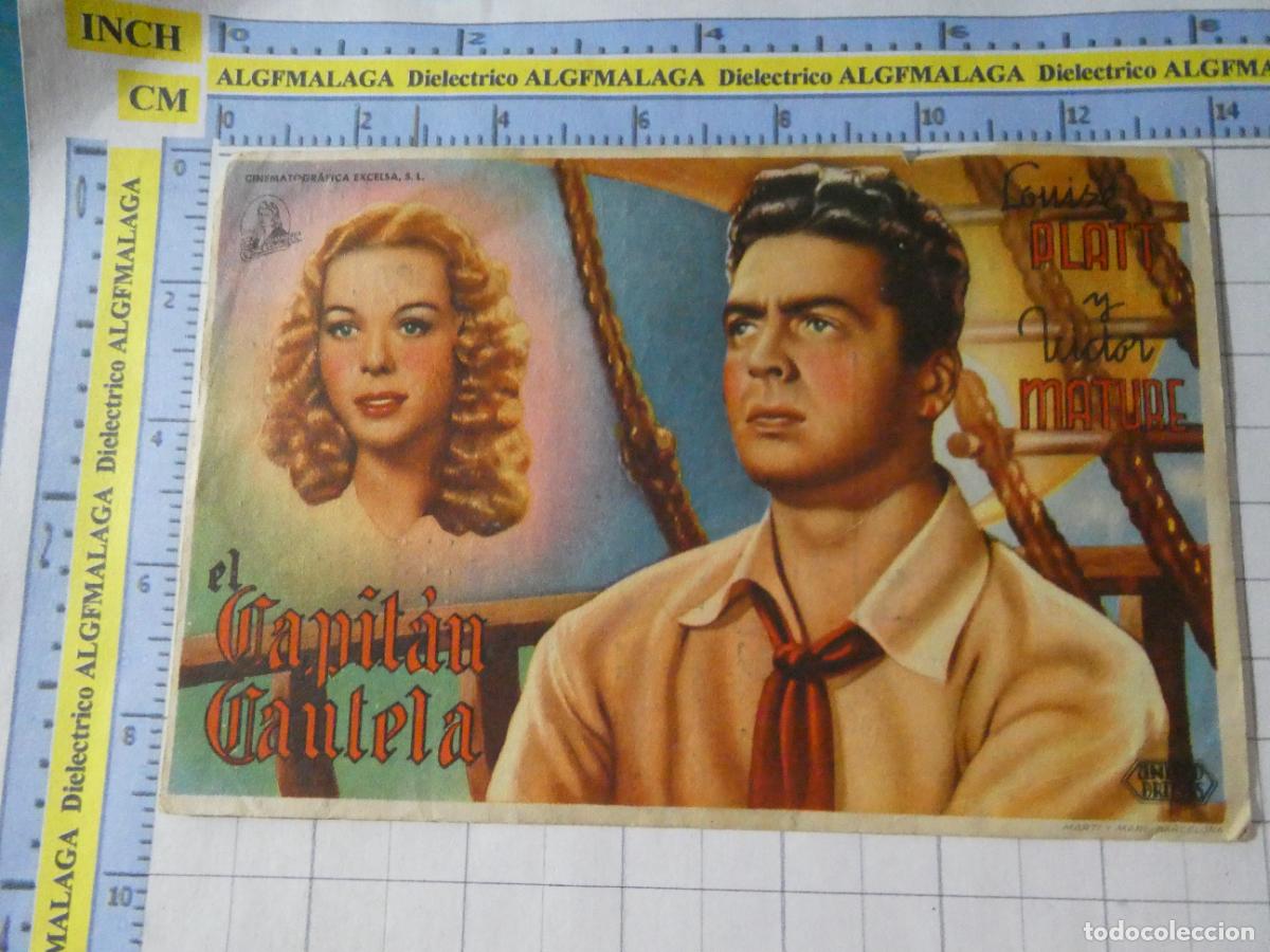 Cine: PROGRAMA MANO PELICULA EL CAPIT&Aacute;N CAUTELA. PUBLICIDAD TEATRO VILLAMARTE CINE JEREZ FRONTERA. 324