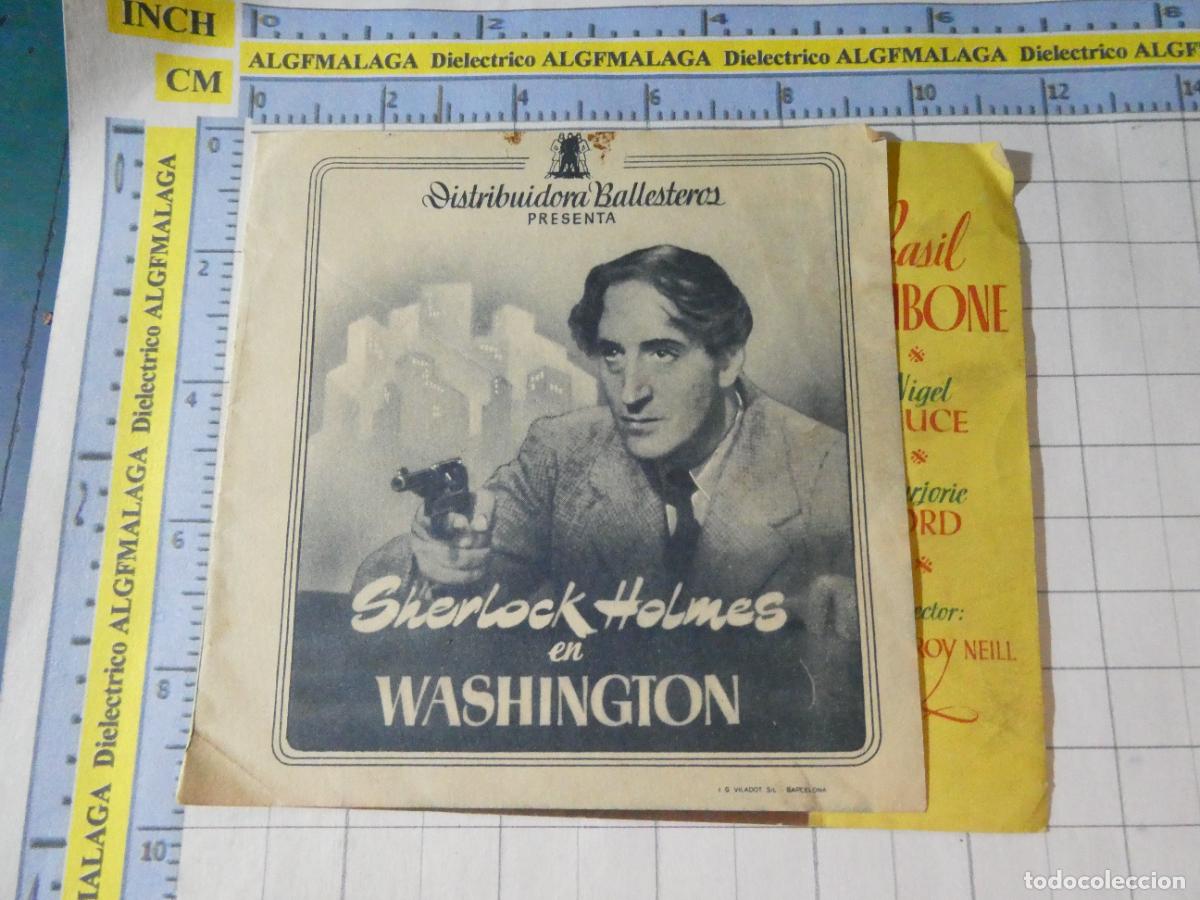 Cine: PROGRAMA MANO PELICULA SHERLOCK HOLMES EN WASHINGTON. SIN PUBLICIDAD. 331 - Foto 1