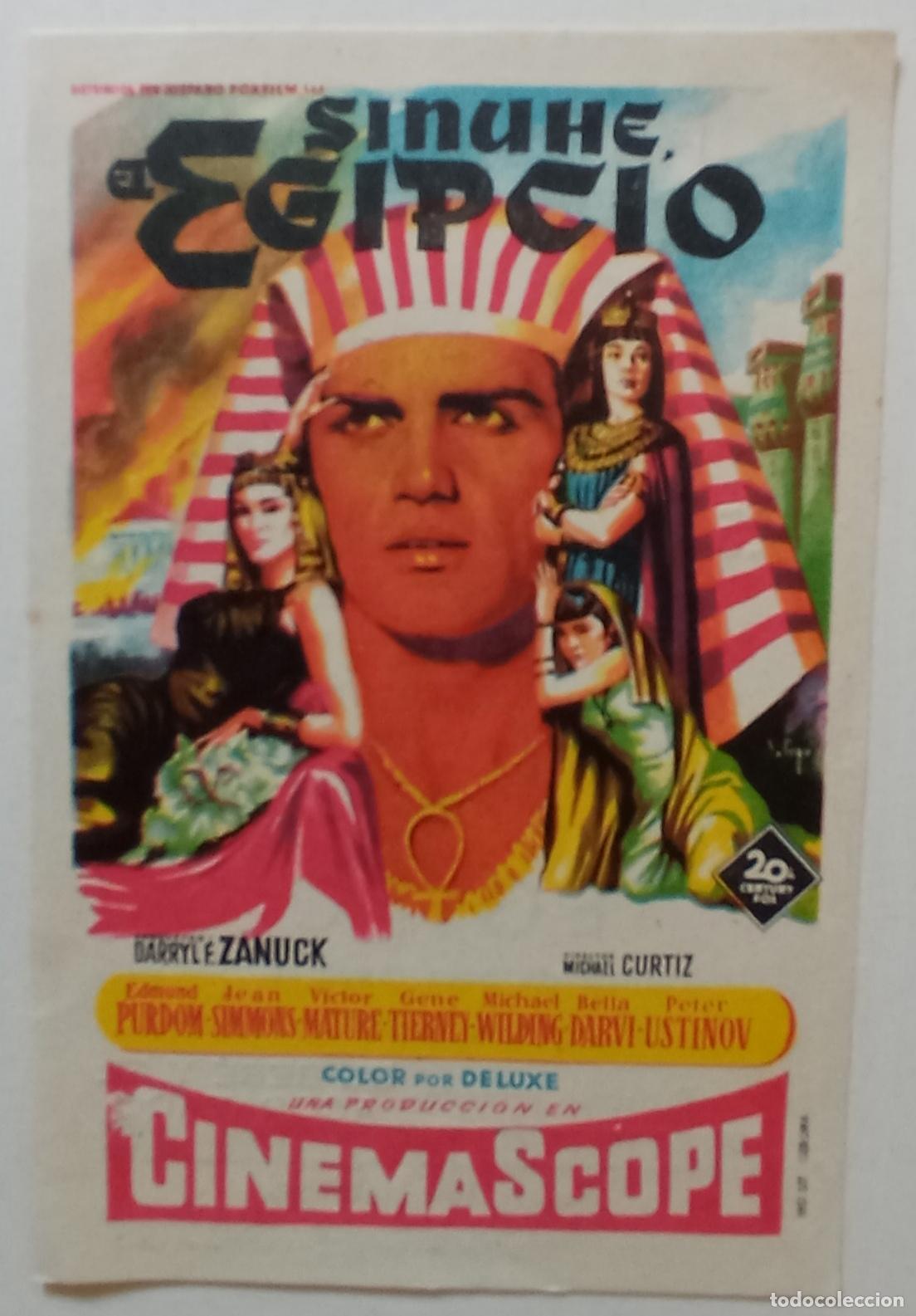 Cine: PROGRAMA DE CINE. SINUHE EL EGIPCIO. SOLIG&Oacute;. CINE SAN ROQUE. LAS PALMAS