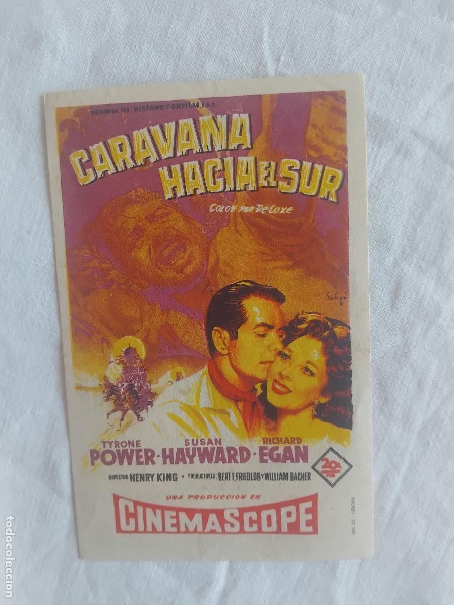 Cine: PROGRAMA DE CINE CARAVANA HACIA EL SUR. CINE MIRAMAR CANET DE MAR 1960