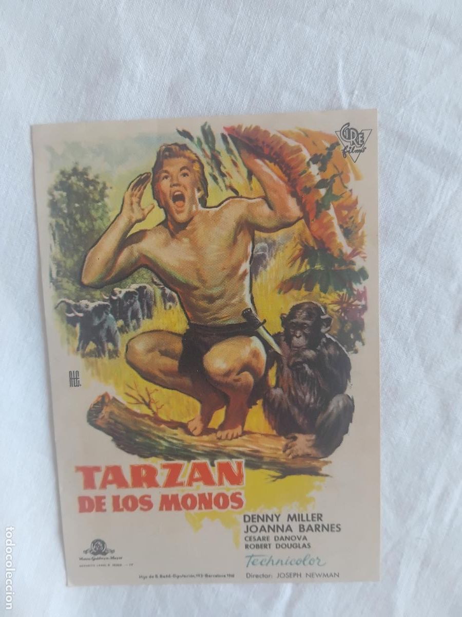 Cine: PROGRAMA DE CINE TARZAN DE LOS MONOS. CINE ARINCO. - Foto 1