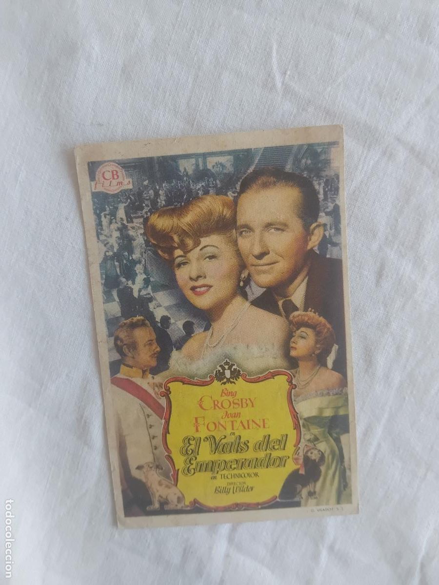 Cine: PROGRAMA DE CINE EL VALS DEL EMPERADOR. ODEON CINEMA. CANET DE MAR.1961. - Foto 1