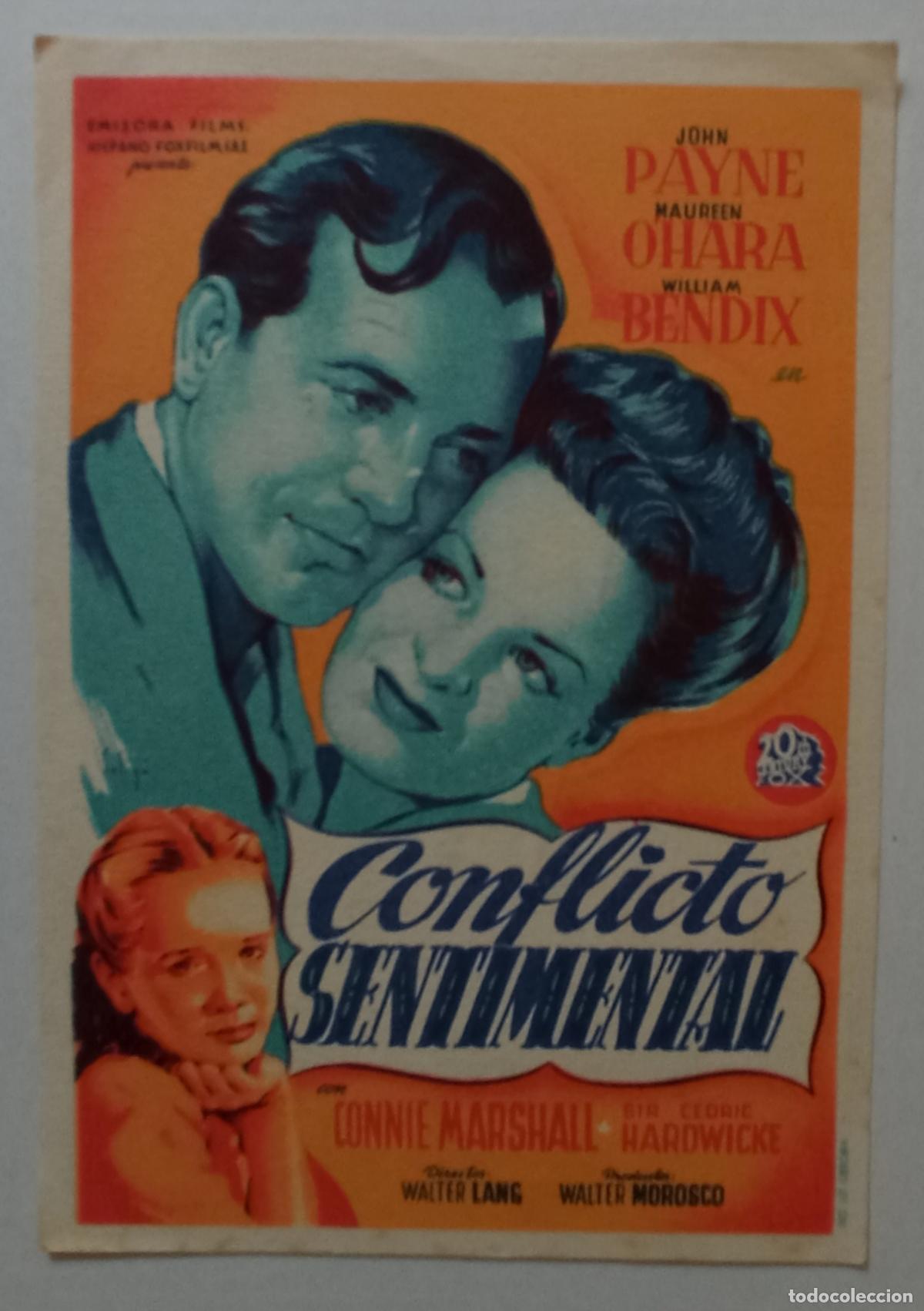 Cine: PROGRAMA DE CINE. JOHN PAYNE. CONFLICTO SENTIMENTAL. SOLIG&Oacute;. CINE AVELLANEDA. LAS PALMAS