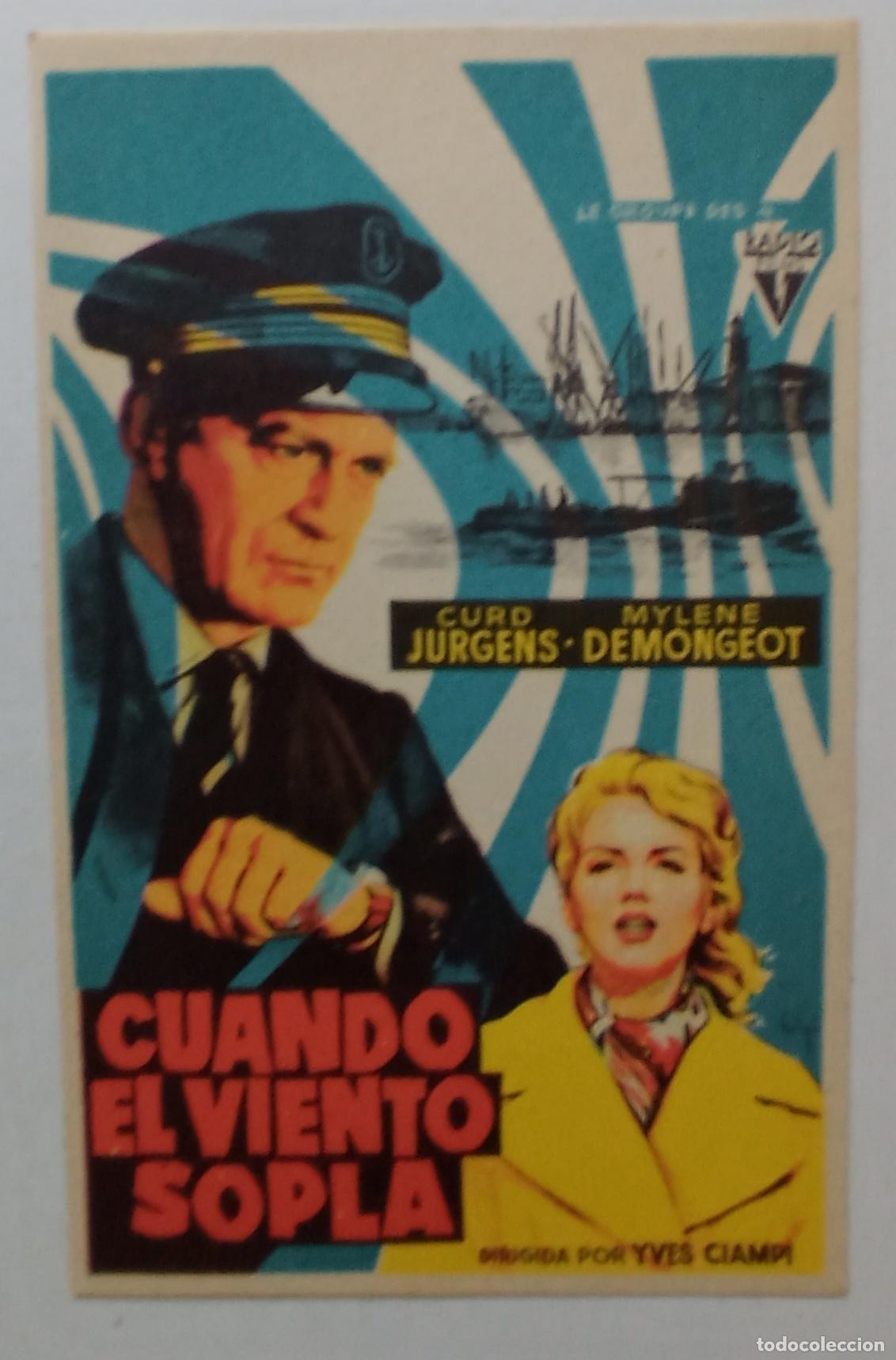 Cine: PROGRAMA DE CINE. CURD JURGENS. CUANDO EL VIENTO SOPLA. SOLIG&Oacute;.