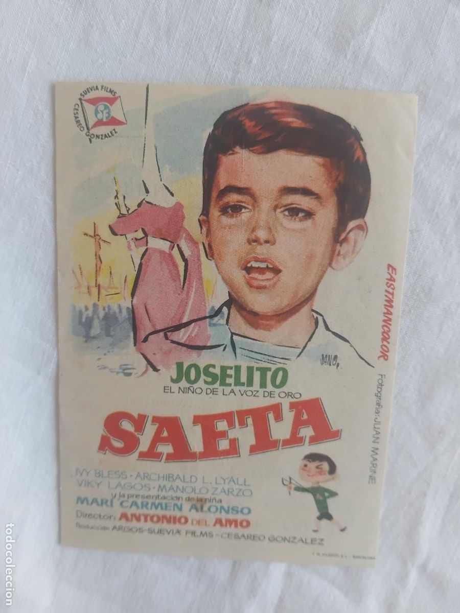 Cine: PROGRAMA DE CINE SAETA. JOSELITO. CINE SALA MERCED.