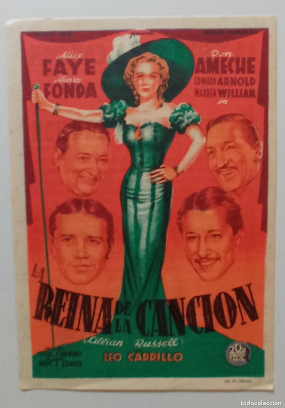 Cine: PROGRAMA DE CINE. ALICE FAYE. LA REINA DE LA CANCI&Oacute;N. SOLIG&Oacute;. CINE CUY&Aacute;S. LAS PALMAS