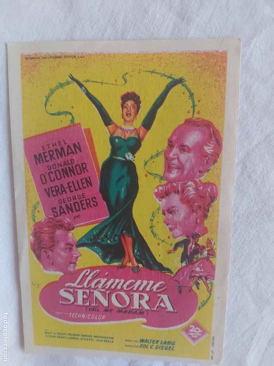 Cine: PROGRAMA DE CINE LLAMAME SE&Ntilde;ORA. TEATRO PRINCIPAL CINEMA. 1955