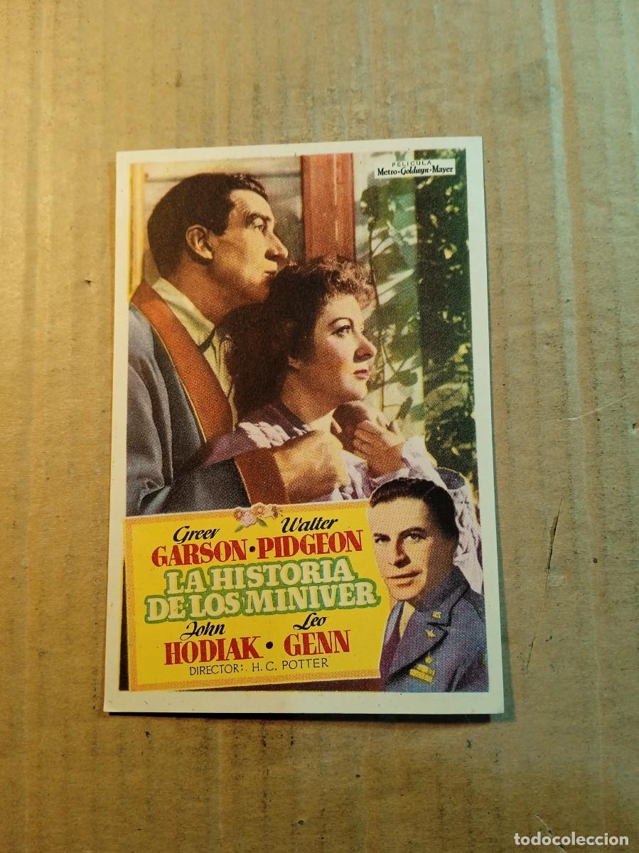 Cine: FOLLETO DE MANO SIN PUBLCIDAD LA HISTORIA DE LOS MINIVER