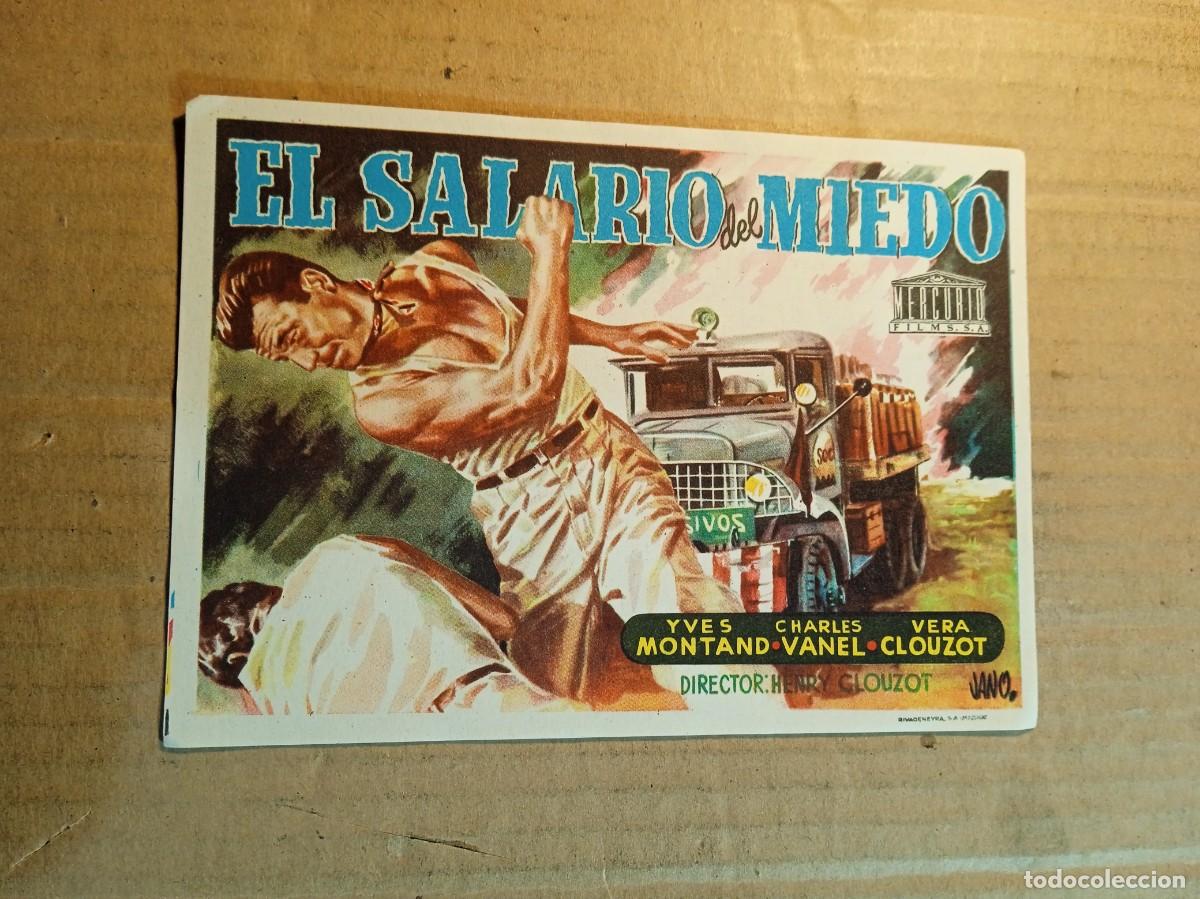 Cine: FOLLETO DE MANO SIN PUBLCIDAD EL SALARIO DEL MIEDO