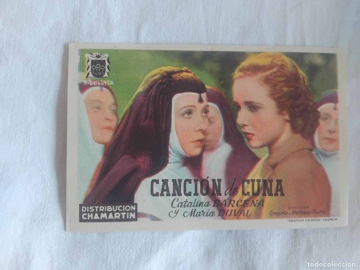 Cine: PROGRAMA DE CINE CANCION DE CUNA. CATALINA BARCENA Y MARIA DUVAL. - Foto 1