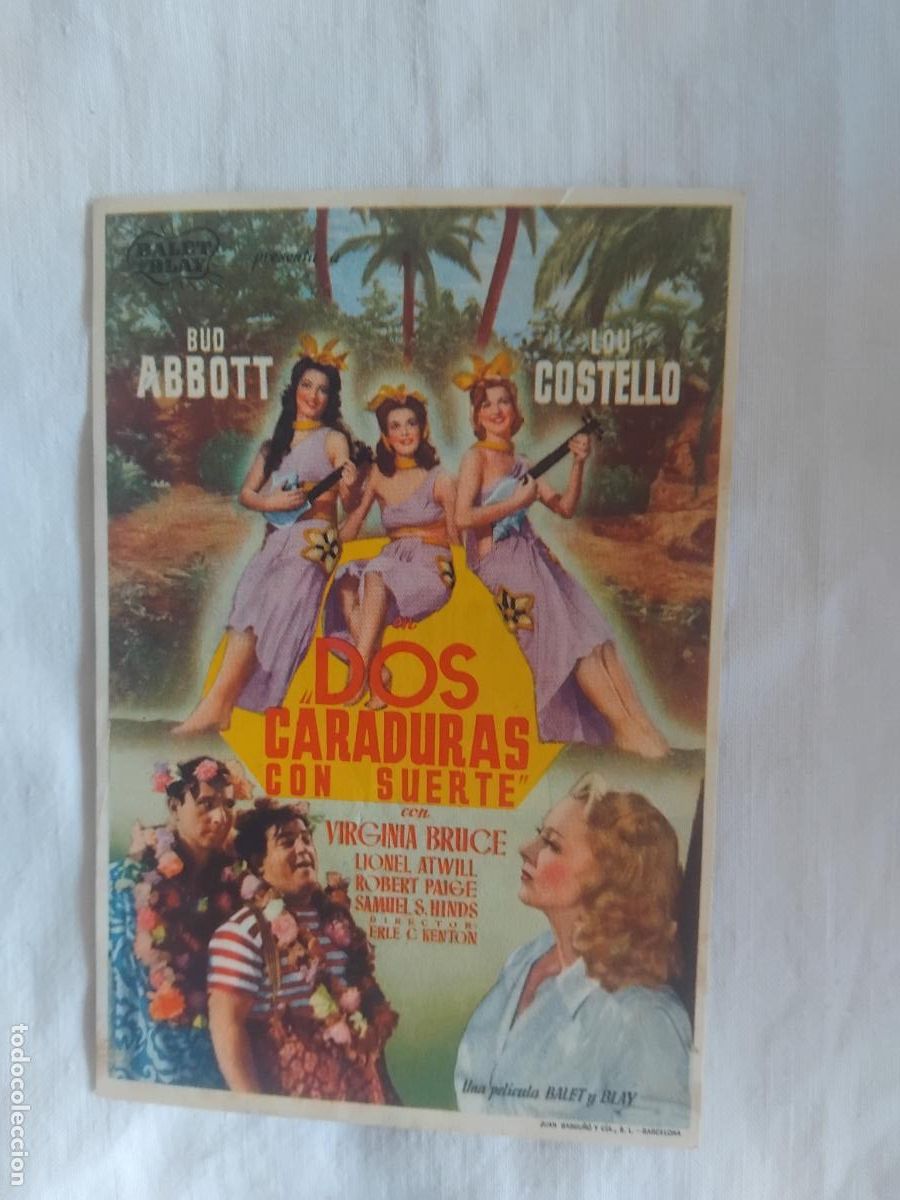 Cine: PROGRAMA DE CINE DOS CARADURAS CON SUERTE. CINE SAN POL.