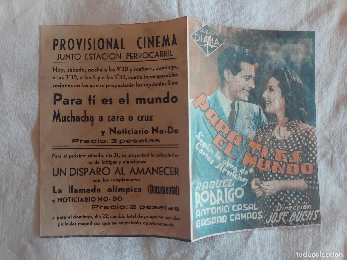 Cine: PROGRAMA DE CINE DOBLE PARA TI ES EL MUNDO. . PROVISIONAL CINEMA.