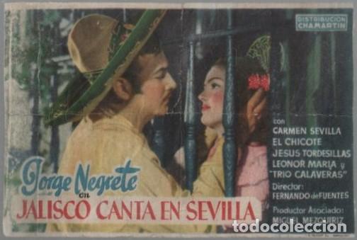Cine: PROGRAMA DE CINE: JALISCO CANTA EN SEVILLA PC-11488 - Foto 1