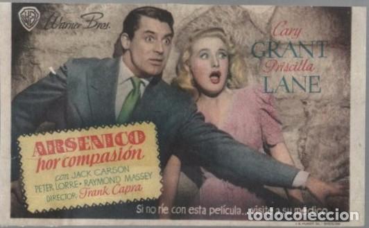 Cine: PROGRAMA DE CINE: ARSENICO POR COMPASION PC-11493 - Foto 1