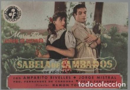 Cine: PROGRAMA DE CINE: SABELA DE CAMBADOS PC-11494 - Foto 1