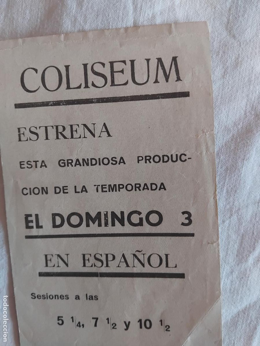 Cine: PROGRAMA DE CINE LA POSADA DEL CABALLITO BLANCO. COLISEUM. - Foto 2