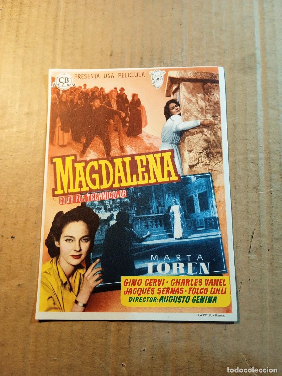 Cine: FOLLETO DE MANO SIN PUBLCIDAD MAGDALENA
