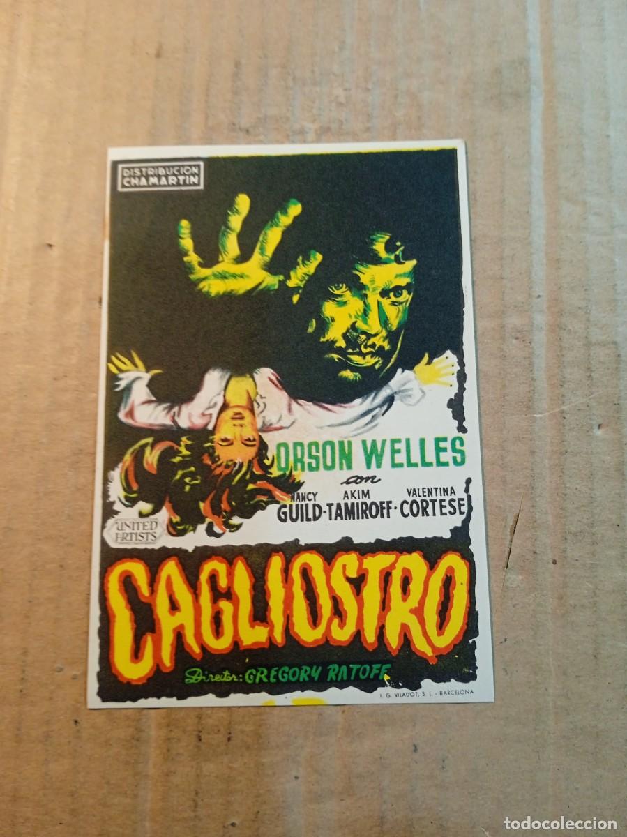 Cinema: FOLLETO DE MANO SIN PUBLICIDAD CAGLIOSTRO