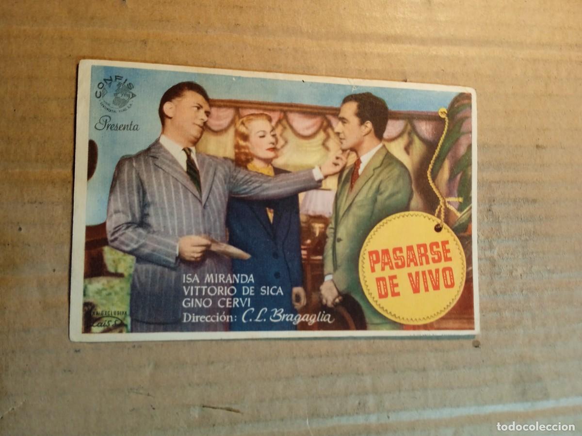 Cinema: FOLLETO DE MANO SIN PUBLICIDAD PASARSE DE VIVO