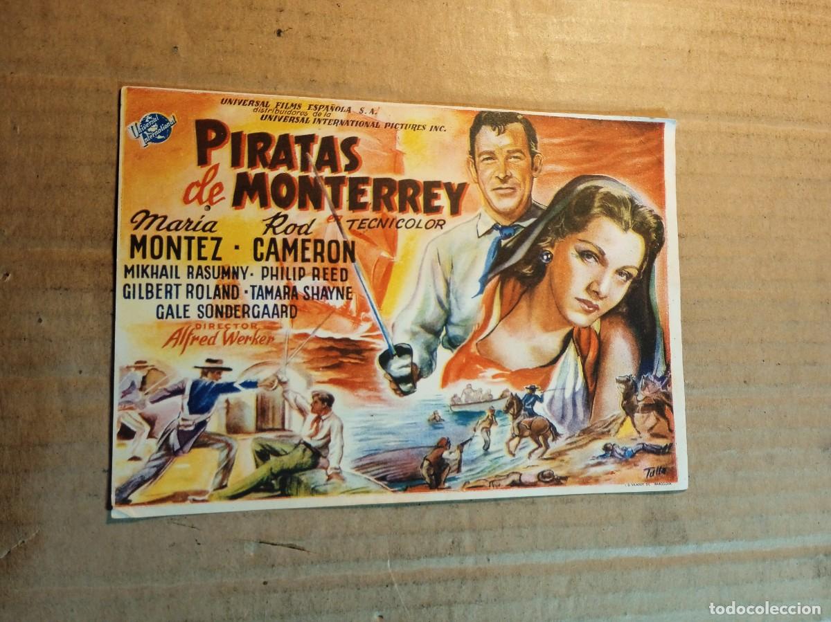 Cine: FOLLETO DE MANO SIN PUBLICIDAD PIRATAS DE MONTERREY