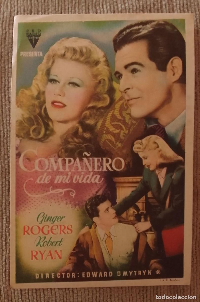 Cine: PROGRAMA DE CINE. COMPA&Ntilde;ERO DE MI VIDA. GINGER ROGERS. MAURITANIA. TANGER. DE MANO.