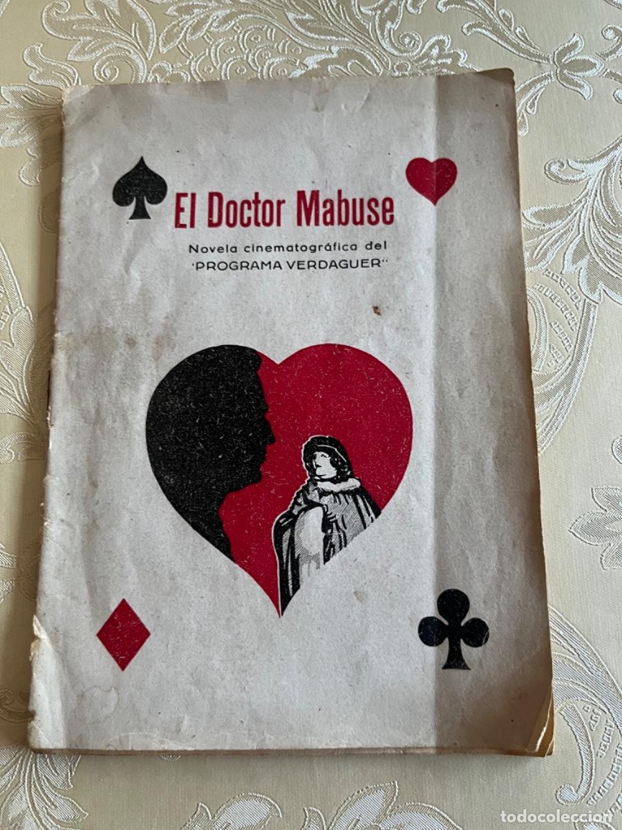 Cine: El doctor Mabuse. Novela cinematogr&aacute;fica del Programa Verdaguer