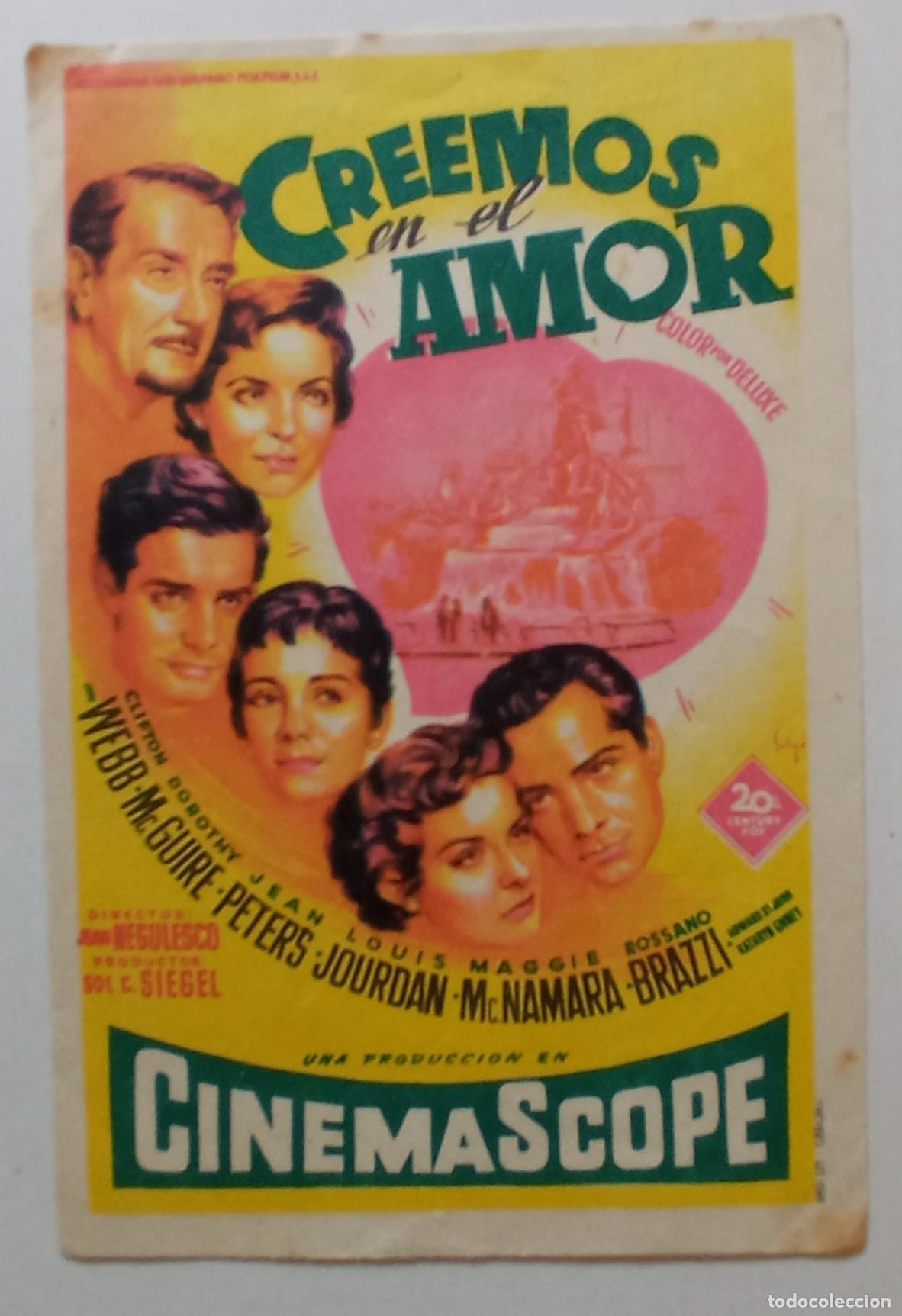 Cine: PROGRAMA DE CINE. CLIFTON WEBB. CREEMOS EN EL AMOR. SOLIG&Oacute;. CINE CAPITOL. LAS PALMAS