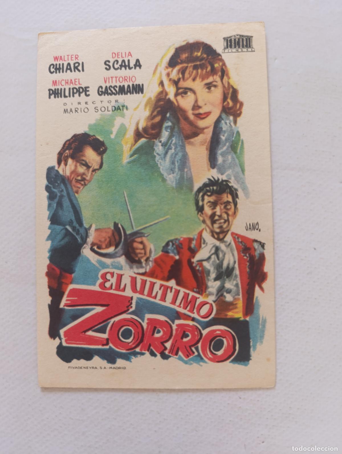 Cine: FOLLETO DE MANO - EL ULTIMO ZORRO - SIN PUBLICIDAD (148H)