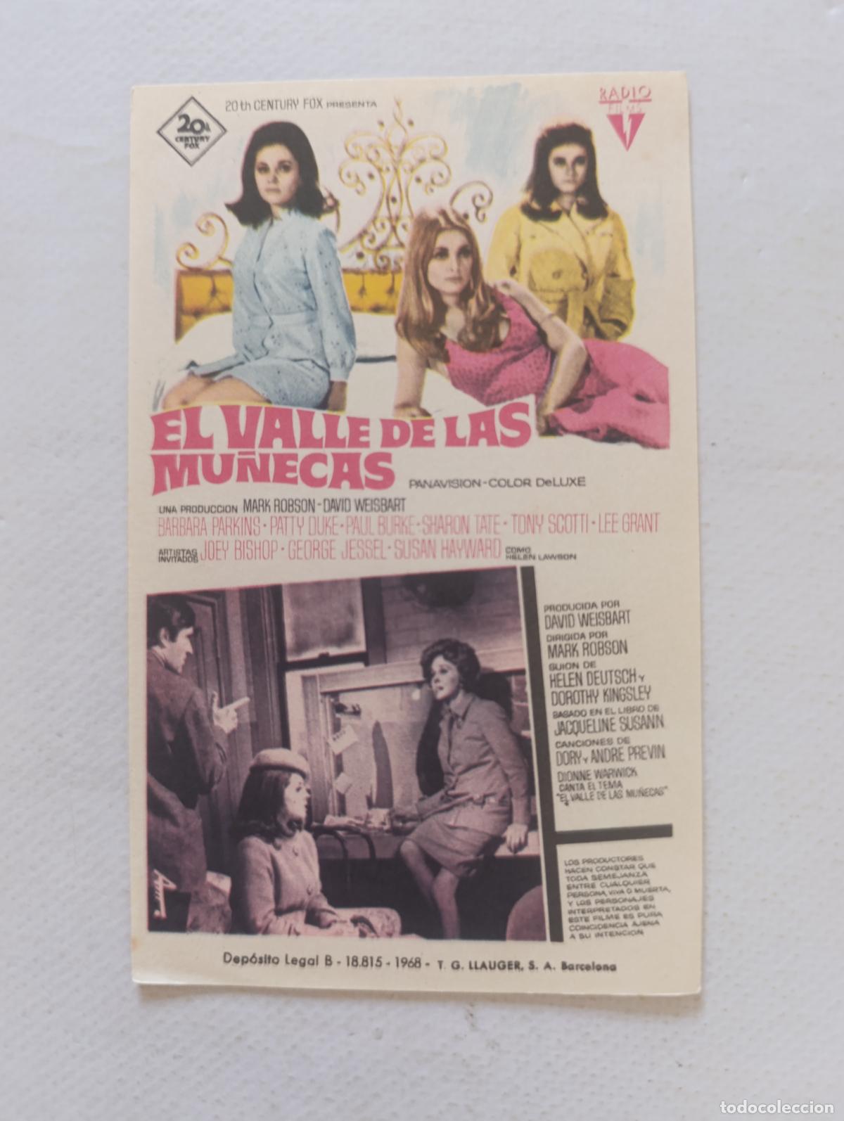 Cine: FOLLETO DE MANO - EL VALLE DE LAS MU&Ntilde;ECAS - SIN PUBLICIDAD (148K)