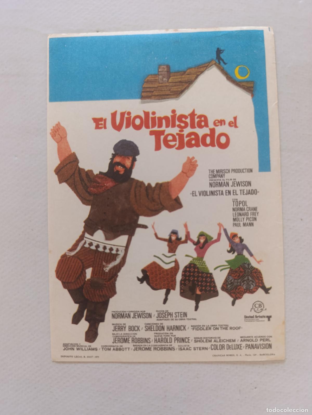 Cine: FOLLETO DE MANO - EL VIOLINISTA EN EL TEJADO - SIN PUBLICIDAD (148K)